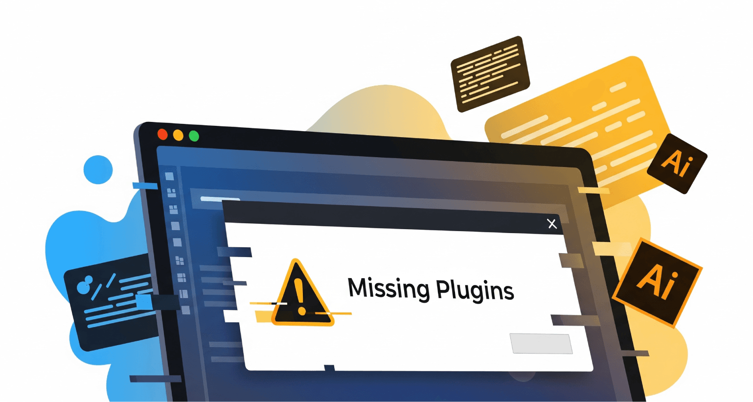 Illustrator Plugin Effects (fx): Display and Handling When the Plugin Is Not Installed