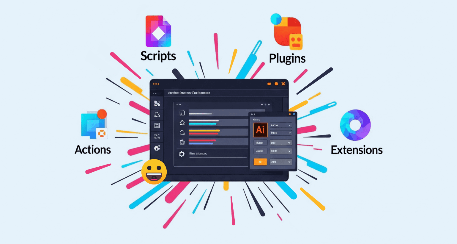 What Are Actions, Scripts, Plugins, and Extensions in Adobe Illustrator?