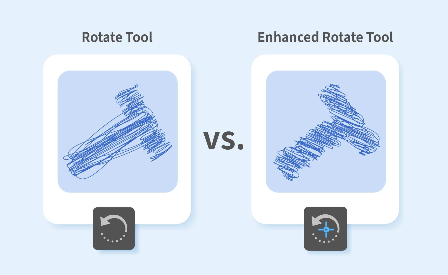 Limitations of the Illustrator Rotate Tool: Native vs. Enhanced Rotate Tool